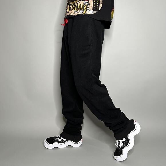Marlboro Other - Vintage 90s Marlboro Sweatpants Mens XL Baggy Jet Black Fleece Compass Logo